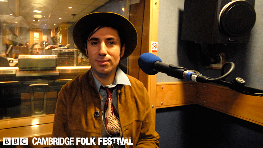 Pete Molinari on air with Mark Radcliffe.