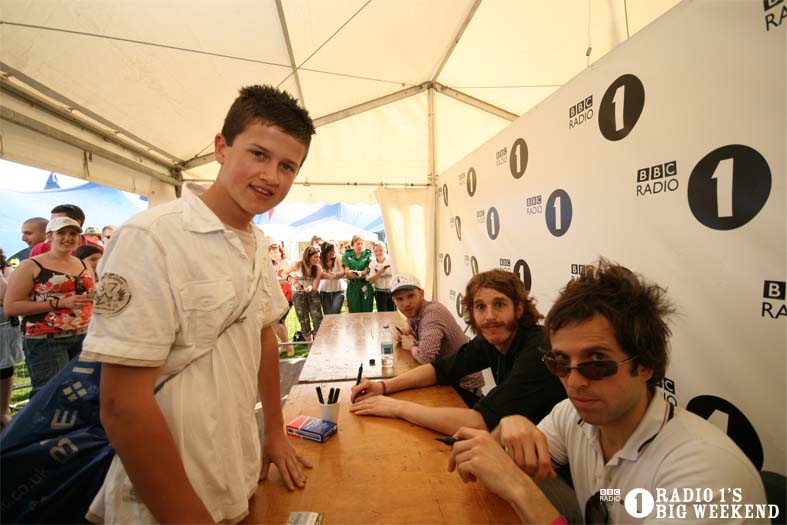 Signing sessions with The Hoosiers