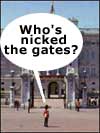 Buckingham Palace - with the gates open