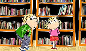 Lola in the library