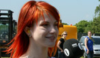 With Paramore's Hayley before they hit the stage