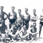 Swimmers by the lake -- I'm the one in the front row all the way on the right. Swimmers by the lake -- I'm the one in the front row all the way on the right.