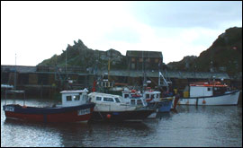 Polperro fishing boats