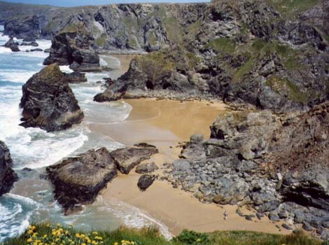 Bedruthan Steps in Newquay