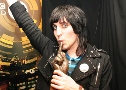 Backstage at the NME Awards