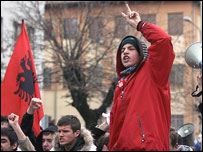 Kosova'da gösteri