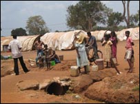 Displaced Tamils in Sri Lanka (file photo)