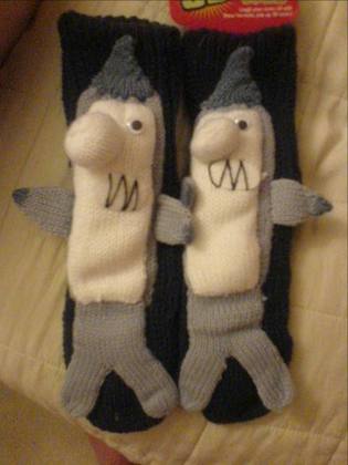 Sharky and George crime busters on the feet