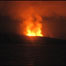 Vulcão em erupção em al-Tair