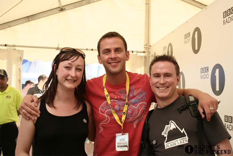 Scott Mills in the signing tent