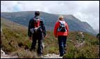 Walking in the mountains