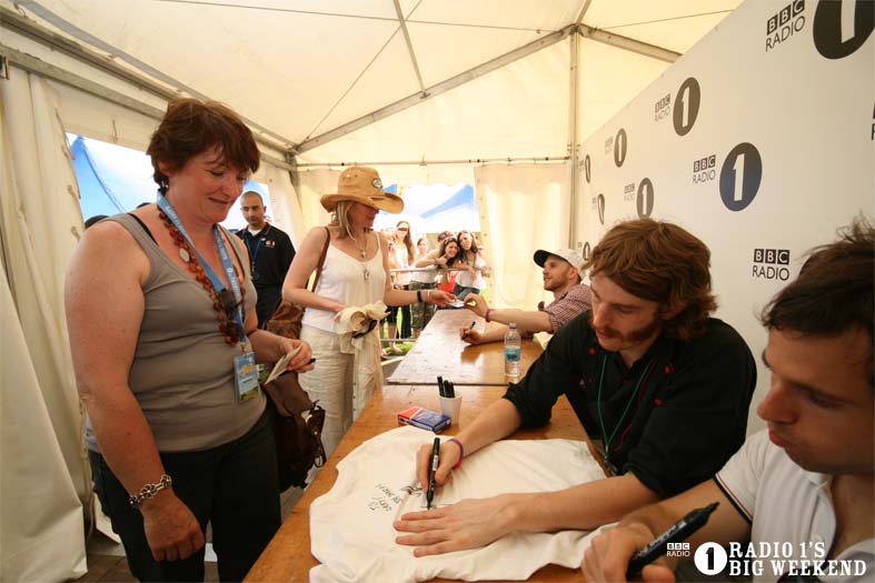 Signing sessions with The Hoosiers