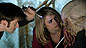 The Doctor, Rose and and Ood.