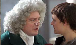 Rankeillor (John Leigh) with Davie Balfour (James Anthony Pearson)