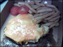 The parmo - lovingly captured by Darren Page