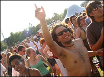 The crowd enjoys Pop in the Park in Cambridge