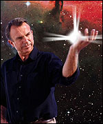 Picture: Actor Sam Neil explores space