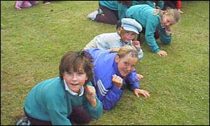 Close-up of children.