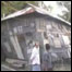 Casa destruída em Bagladesh