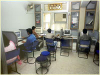 Indian IT workers in Bangalore.