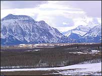 Picture: The Rockies stretch across the western horizon