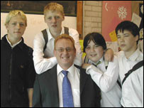 Nik Hill at boys at the comedy workshop