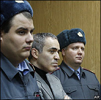 O líder de oposição russo Gary Kasparov