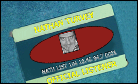 Official listener card