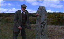 Tony takes a look at a cross that has been used as a gate post