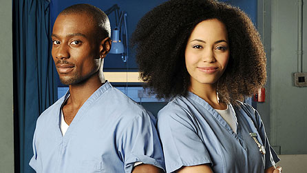 Michael Obiora and Madeleine Mantock