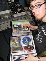 James and his music collection
