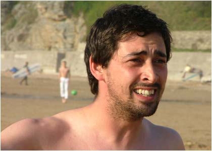 Colin and Edith at the beach