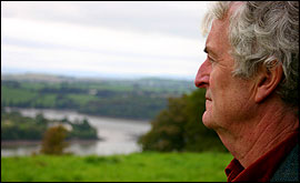 Devon artist Brian Pollard  enjoys the views