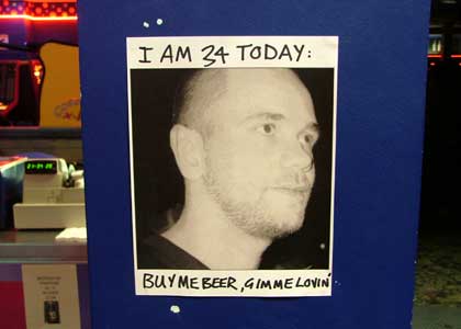 Wierd posters for birthday boys