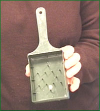 Spade needed for a pew end