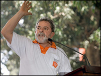 Lula discursa em Sidrolândia (Foto: Ricardo Stuckert/PR)