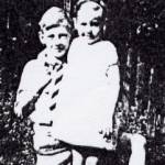 My brother Michael and   me, 1943