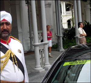 Raffles Hotel, Singapore, June 2004.