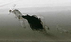 The hole in the Bristol Concorde wing