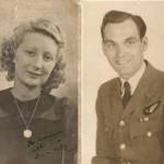 Norman and Ruby Wells, around 1942.  the inscription on the photo reads "To Norman, with love from Ruby"