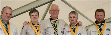 Chief Scout George Purdy and County Commissioners.