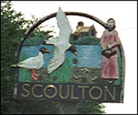 village sign.