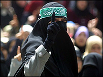 Bir Hamas taraftarı