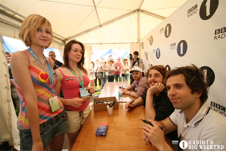 Signing sessions with The Hoosiers
