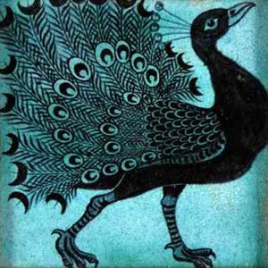 A late 19th Century William De Morgan plastic clay tile