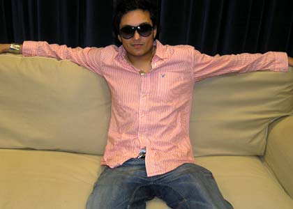 Raghav relaxing in studio