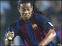 O atacante Ronaldinho Gaúcho