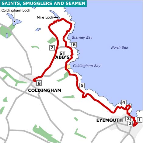 Map of the walk