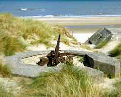Many of the commemorative sites have been left just as they were in 1944