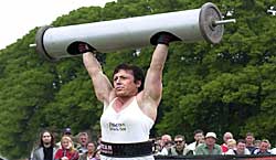 Strongwoman Trish Porter from Maghera  competing to be Europes Strongest Woman (2004)